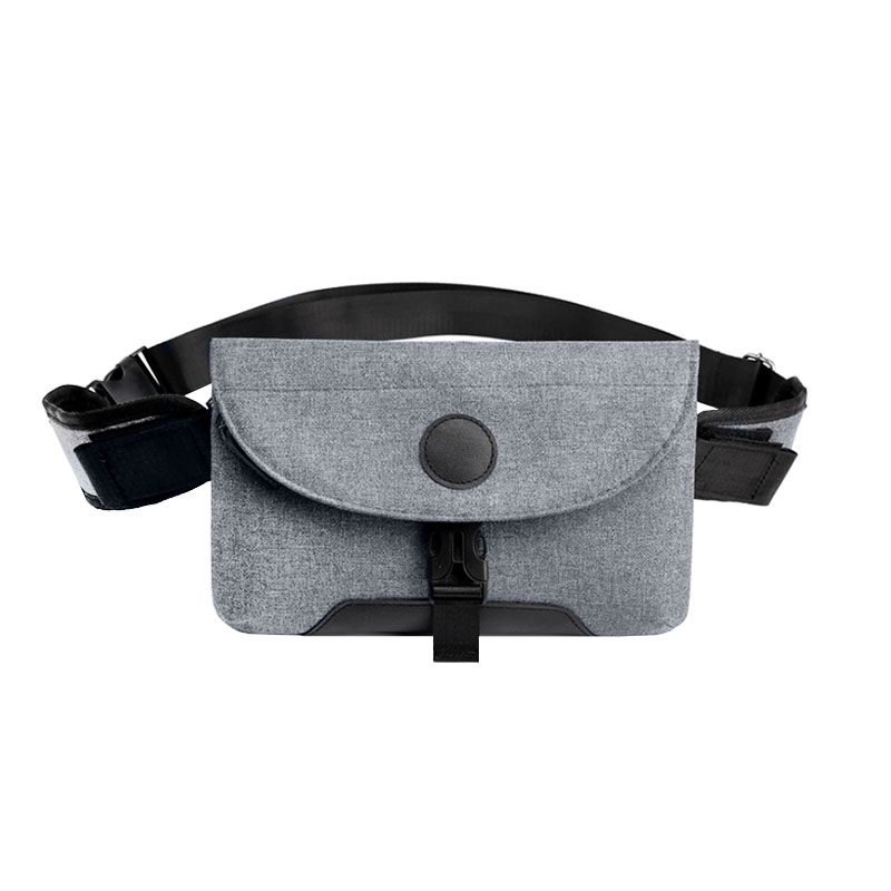 

Мужская сумка через плечо Lesko LP-022 Gray повседневная тканевая барсетка