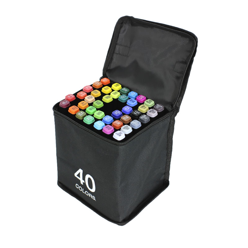 

Набор cкетч маркеров Lesko 40 цветов с палитрой №1114 двухсторонние Touch фломастеры профессиональные