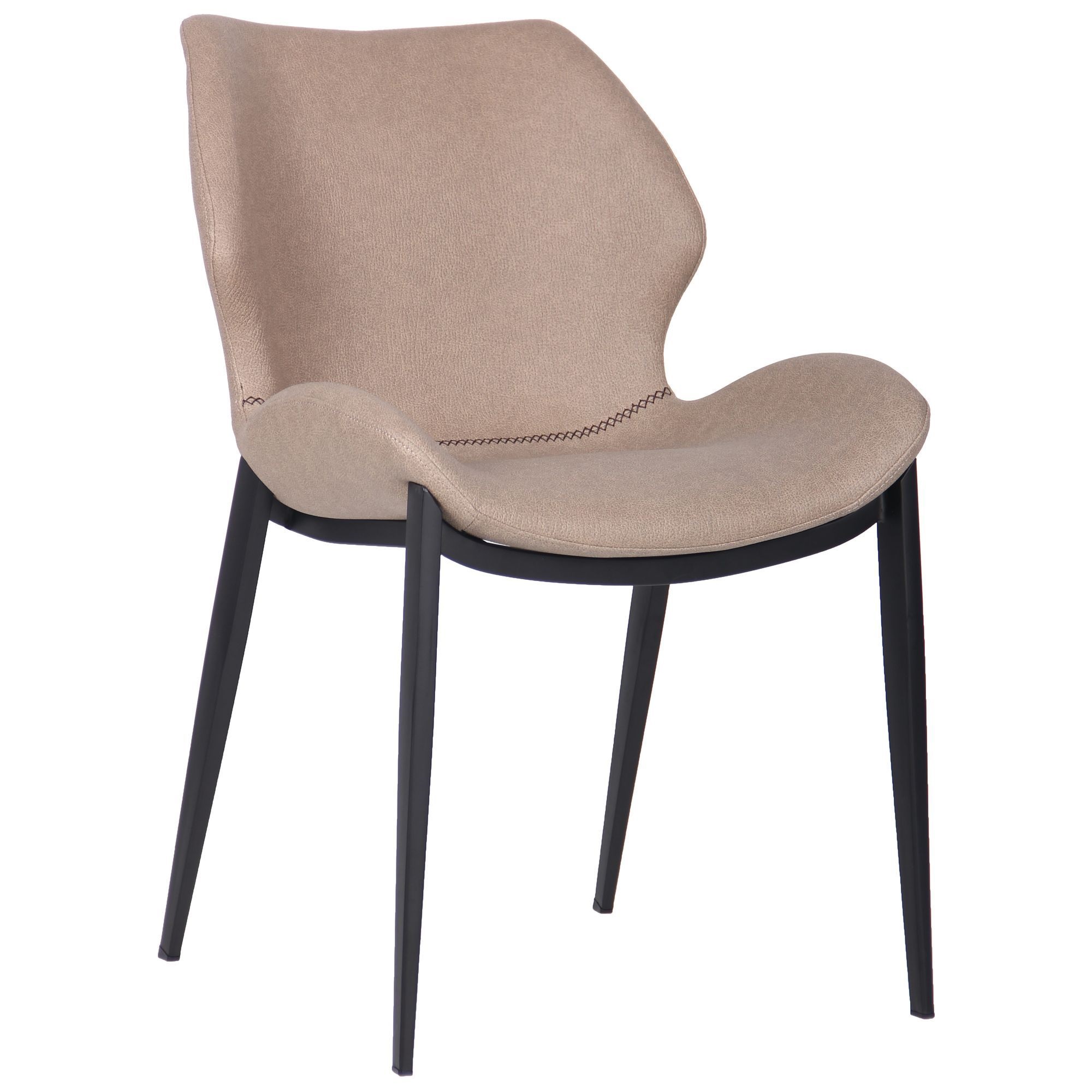 

Стул для кухни, гостиной, кафе, бара Western Foster smoky beije сталь черный/кожзаменитель PU бежевый AMF