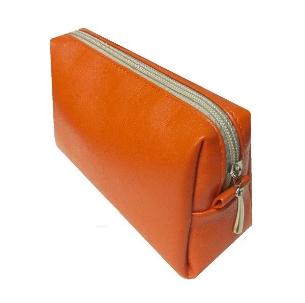 

Косметичка Case из искусственной кожи К-1012 оранжевая