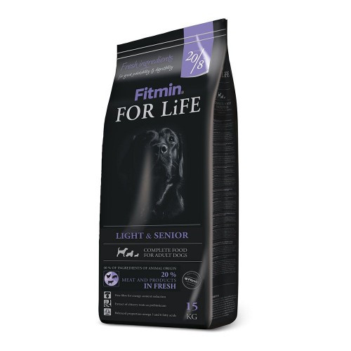 

Сухой корм для взрослых собак с ожирением и пожилых собак всех пород Fitmin For Life Light & Senior 15 кг