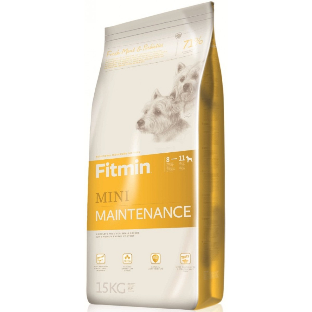 

Сухой корм для собак мелких пород Fitmin Dog Mini Maintenance 15 кг