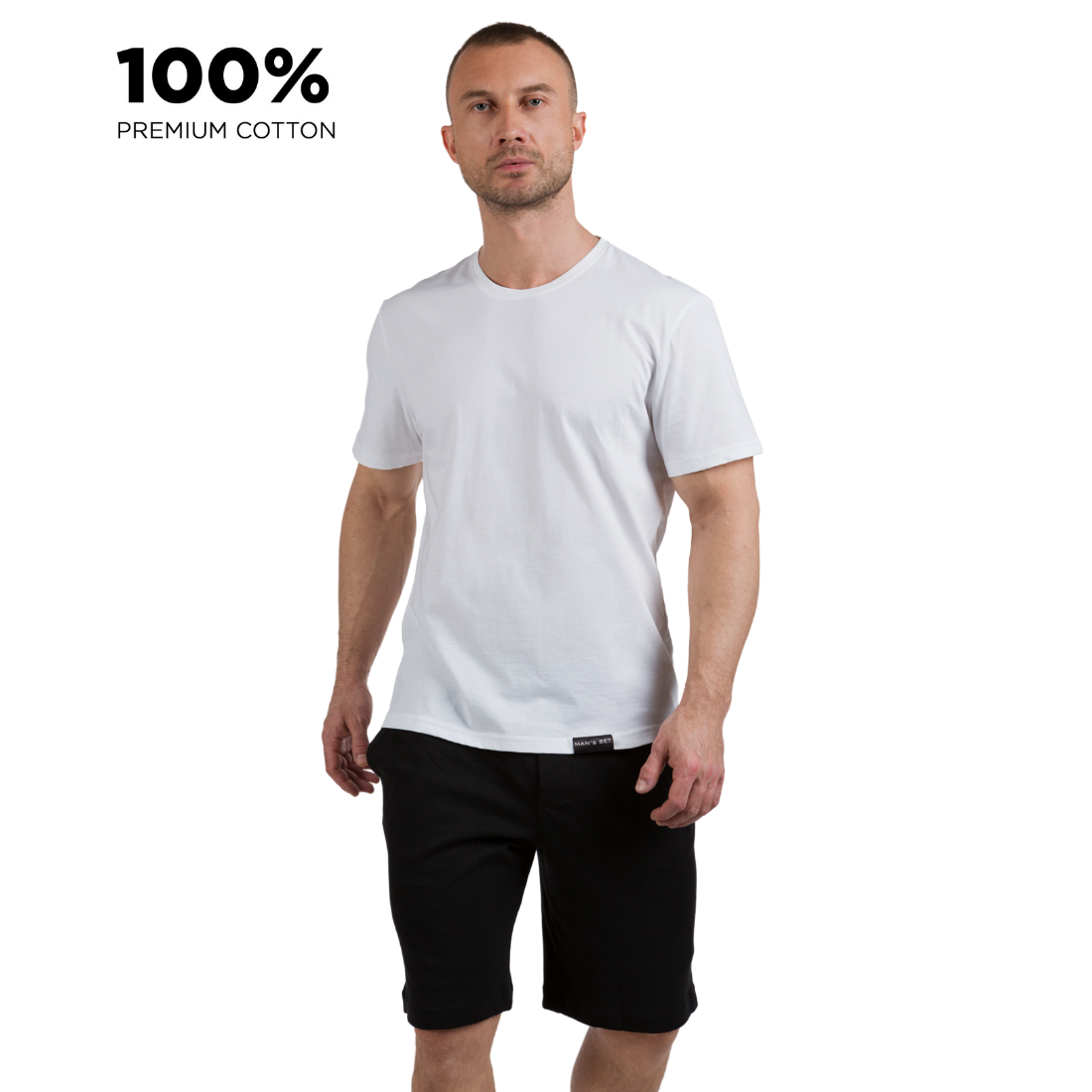 

Футболка мужская, 100% хлопок premium, белый  (11434-61, Футболка мужская, 100% хлопок premium, белый L (11434-61)