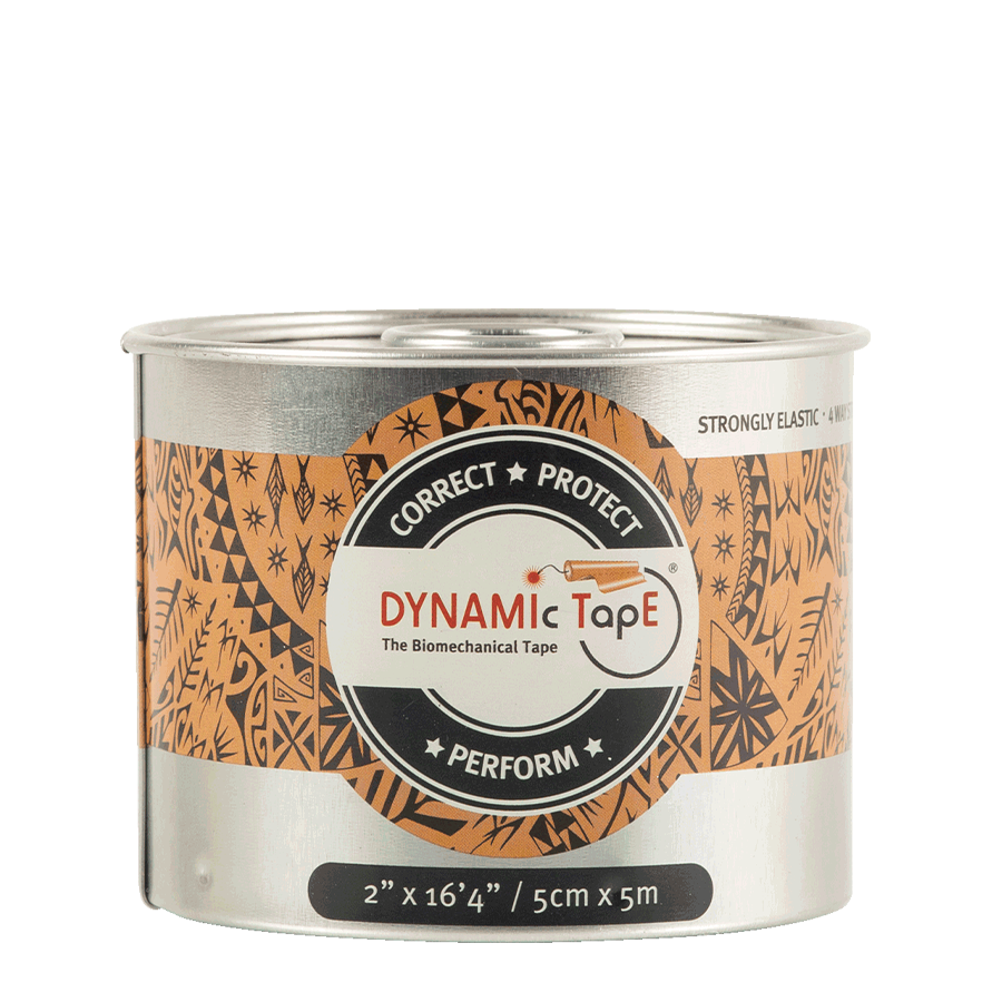 

Біомеханічний тейп Dynamic Tape 5 см х 5 м беж з чорним тату