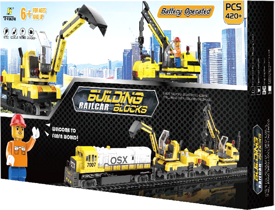 

Железная дорога Fenfa 1:87 с конструктором, свет + звук (6910010608247)