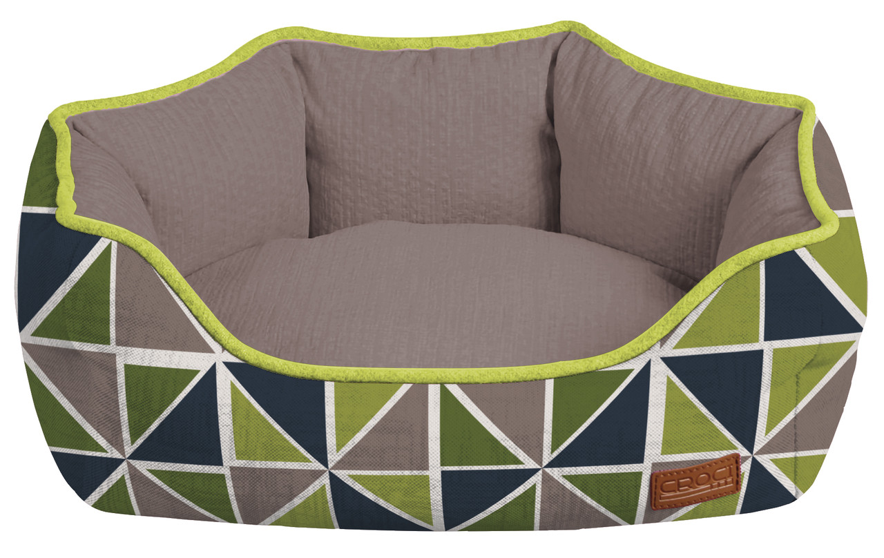 

Лежанка для собак Croci COZY RAY 75*60*20 см (серо-зеленая)