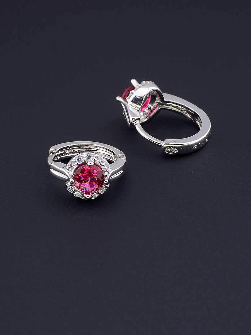 

Серьги с малиновым камешком Xuping №9058840