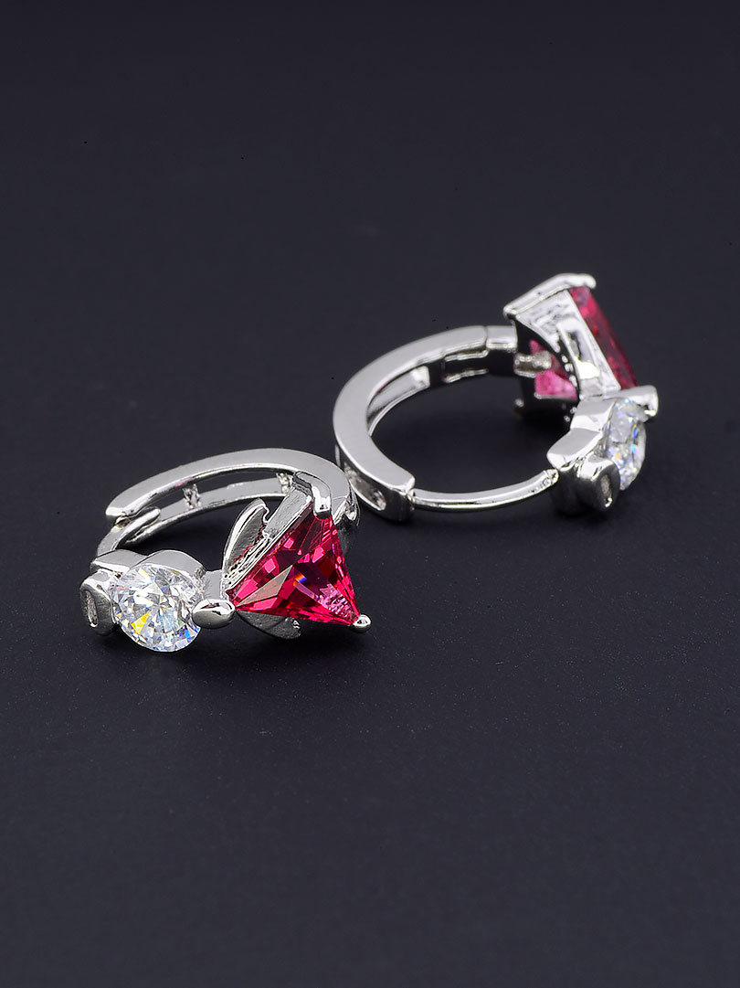 

Серьги с малиновым камешком Xuping №9058643