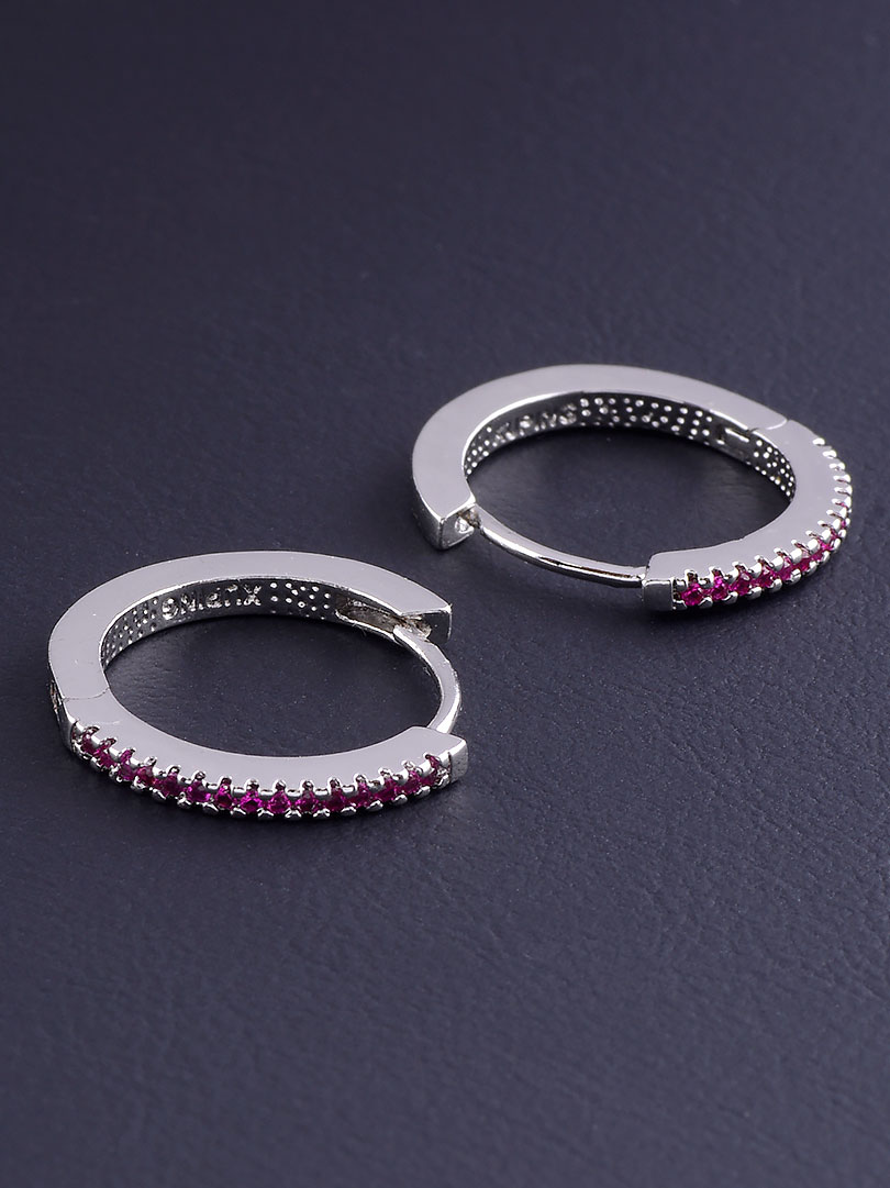 

Серьги с малиновым камешком Xuping №9062589