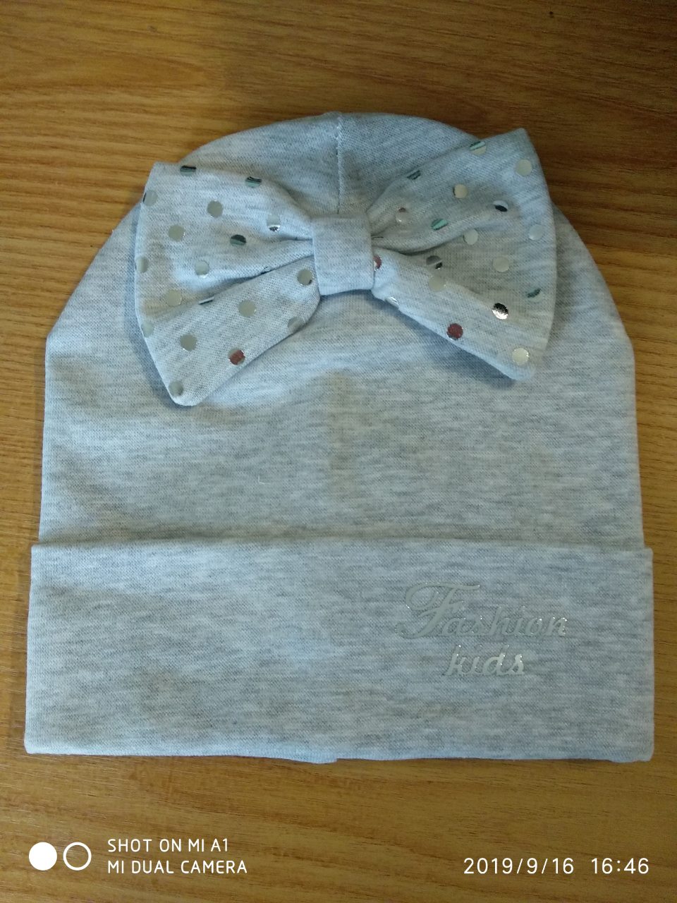 

Шапка для девочки демисезон Fashion Kids 62367 52 серый 62369