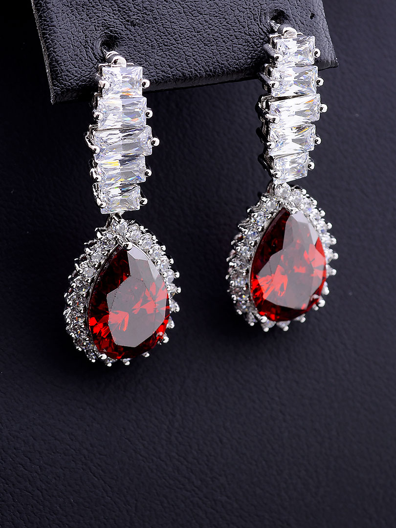 

Серьги с красным камнем Xuping №9058801