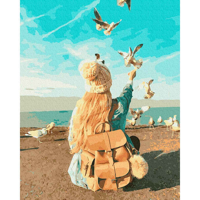 

Картина по номерам Никитошка Голодные чайки GX38338 40x50см