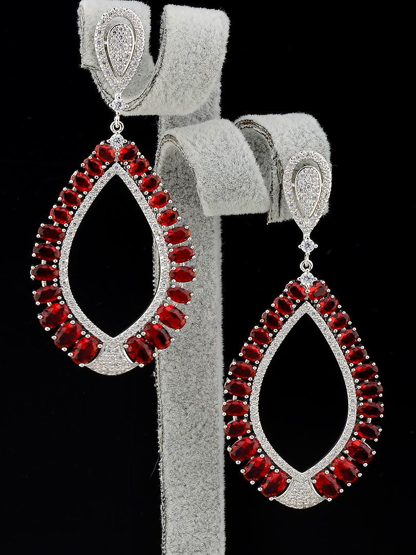 

Серьги с красным камнем Xuping №9047944