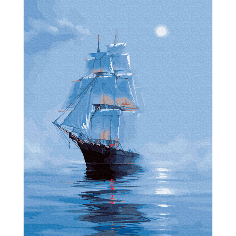 

Картина по номерам Никитошка На рейде при луне GX25462 40x50см
