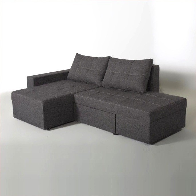 

Угловой диван Анабель В23-56 (угол 7) с поворотным механизмом ткань Крокус 97 EximTextil Темно-серый