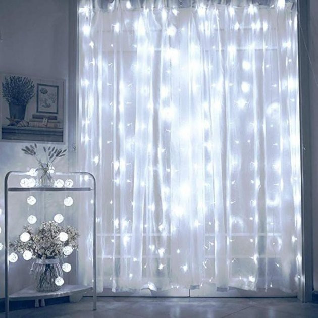 

Водопад 300 LED 3м*1,5м (8 режимов+ статический), белый (30) (1531-03)