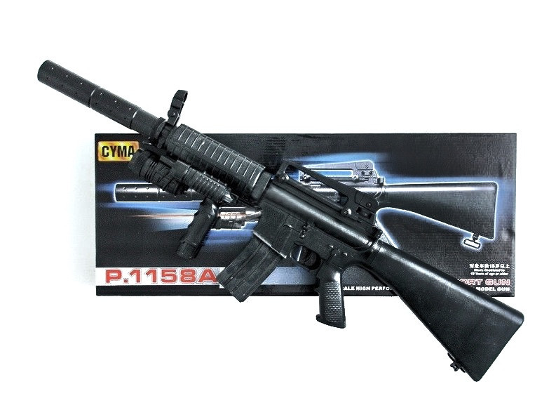 

Игрушечная пневматическая винтовка Cyma М16, 1158А