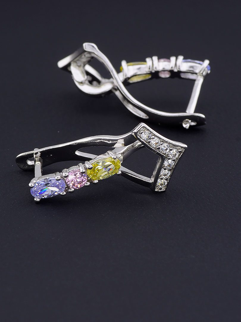 

Серьги с разноцветными камешками Xuping №9058900