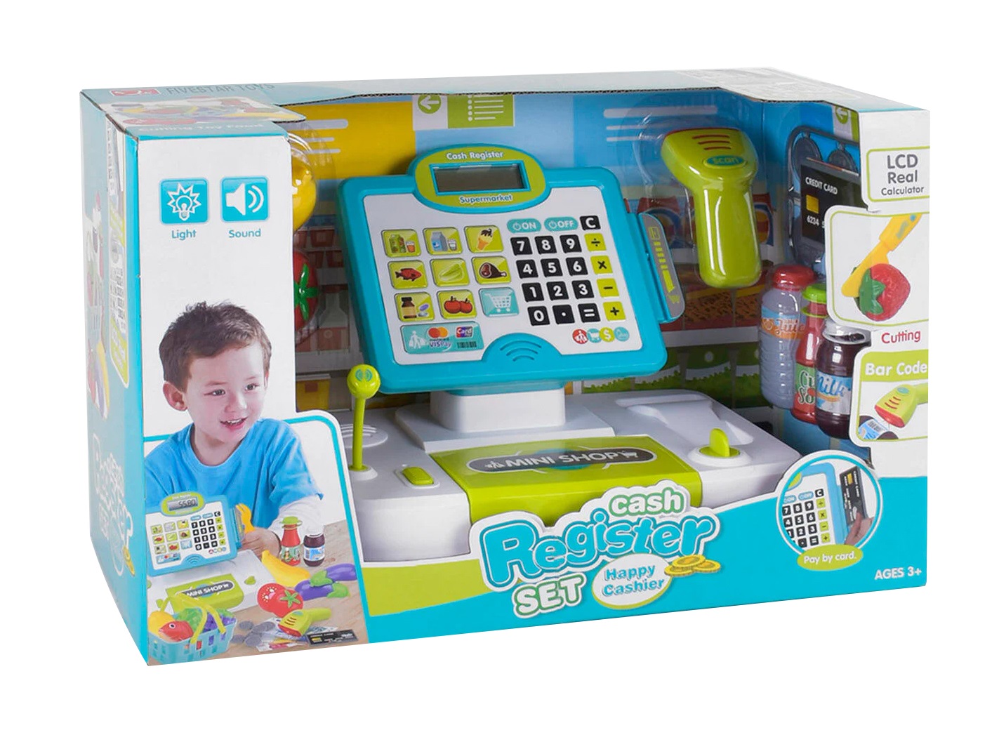 

Игровой набор кассовый аппарат "Cash Register Set" свет, звук (94261)