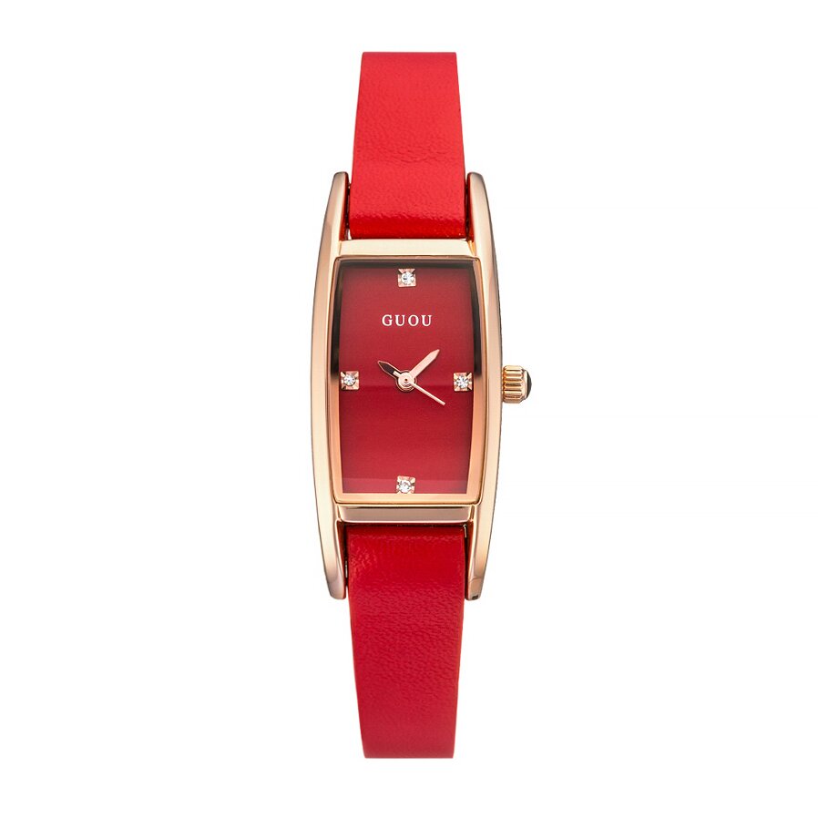 

Женские часы Guou Fashion Red