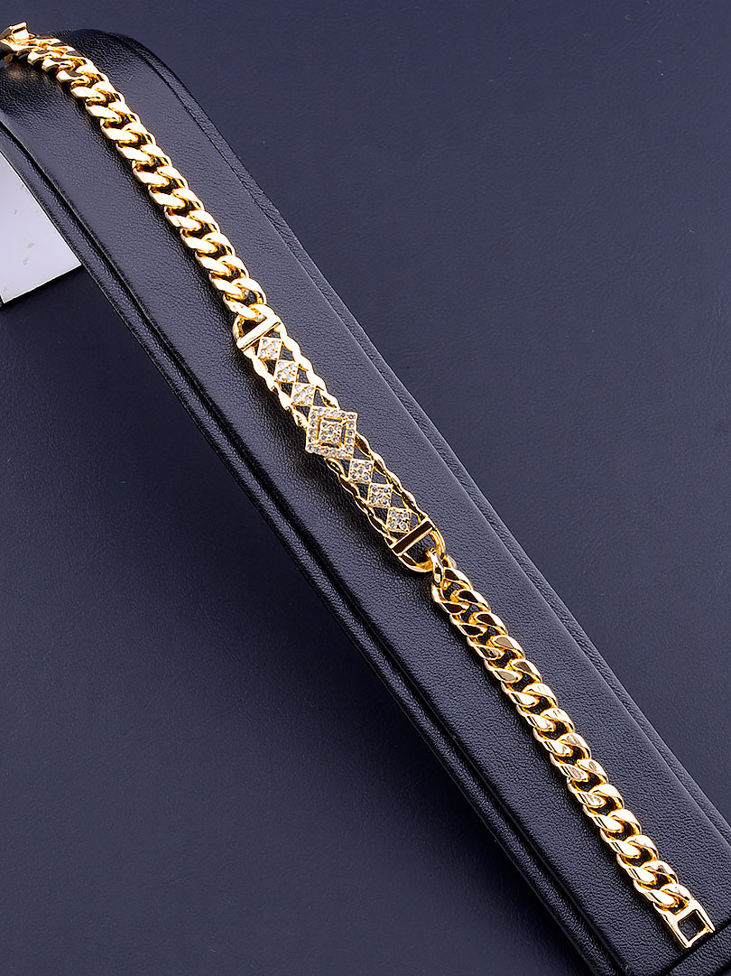 

Браслет с прозрачным камнем позолоченный Xuping №9076475