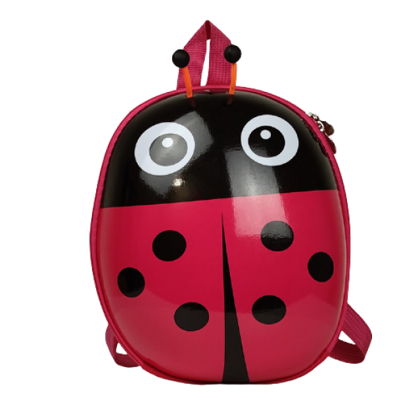 

Детский рюкзак WOW Ladybug Каркасный ранец игрушка Божья коровка МАЛИНОВЫЙ