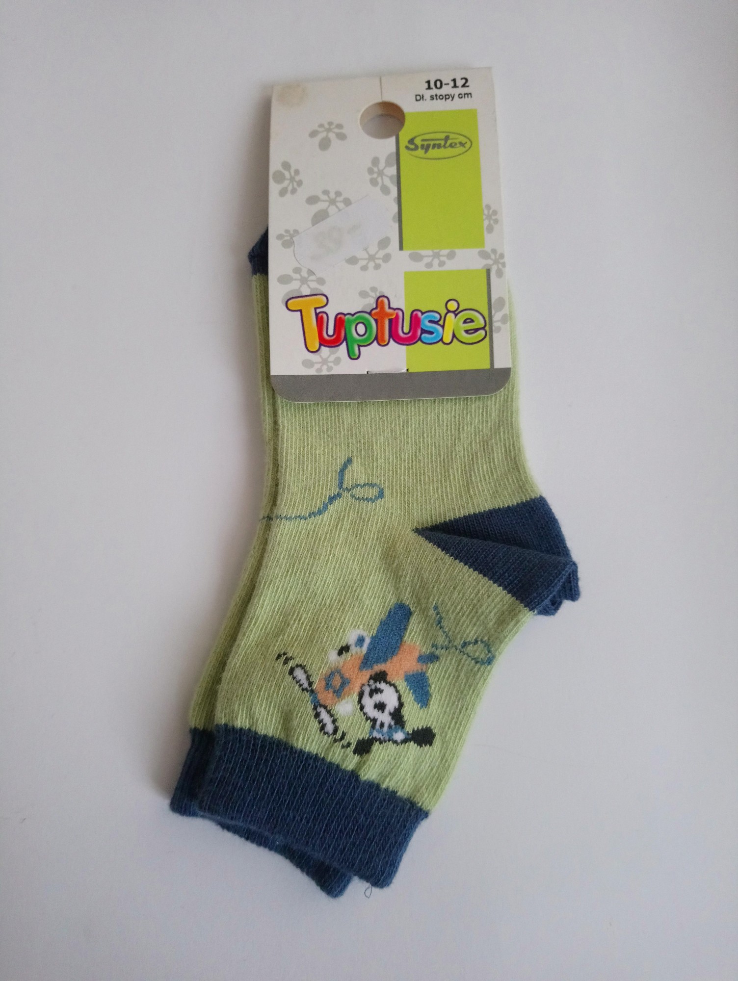 

Шкарпетки дитячі з малюнком Tuptusie SYNTEX (песик на літаку/салатовий) р. - (10-12 см, Шкарпетки дитячі з малюнком Tuptusie SYNTEX (песик на літаку/салатовий) р. 17-19 (10-12 см)