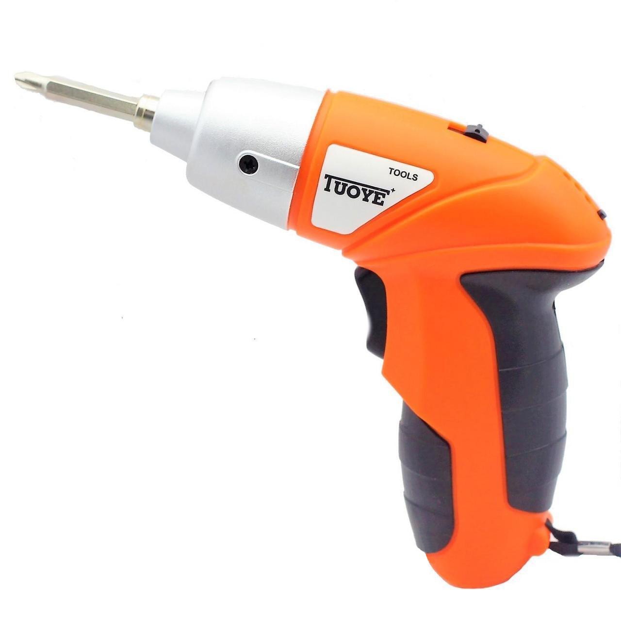 Аккумуляторный мини шуруповерт TUOYE Cordless Screwdriver электрическая  отвертка + биты в комплекте (704150) – фото, отзывы, характеристики в  интернет-магазине ROZETKA от продавца: Lucky Place | Купить в Украине:  Киеве, Харькове ...