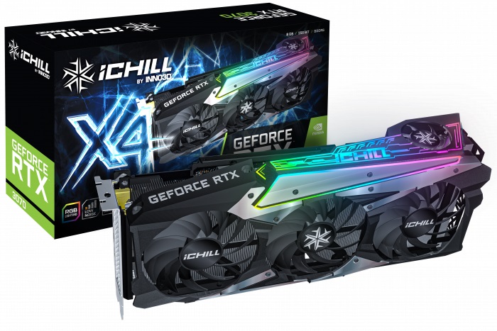 

Видеокарта Inno3D GeForce RTX 3070 iChill X4 LHR (C30704-08D6X-1710VA35H)