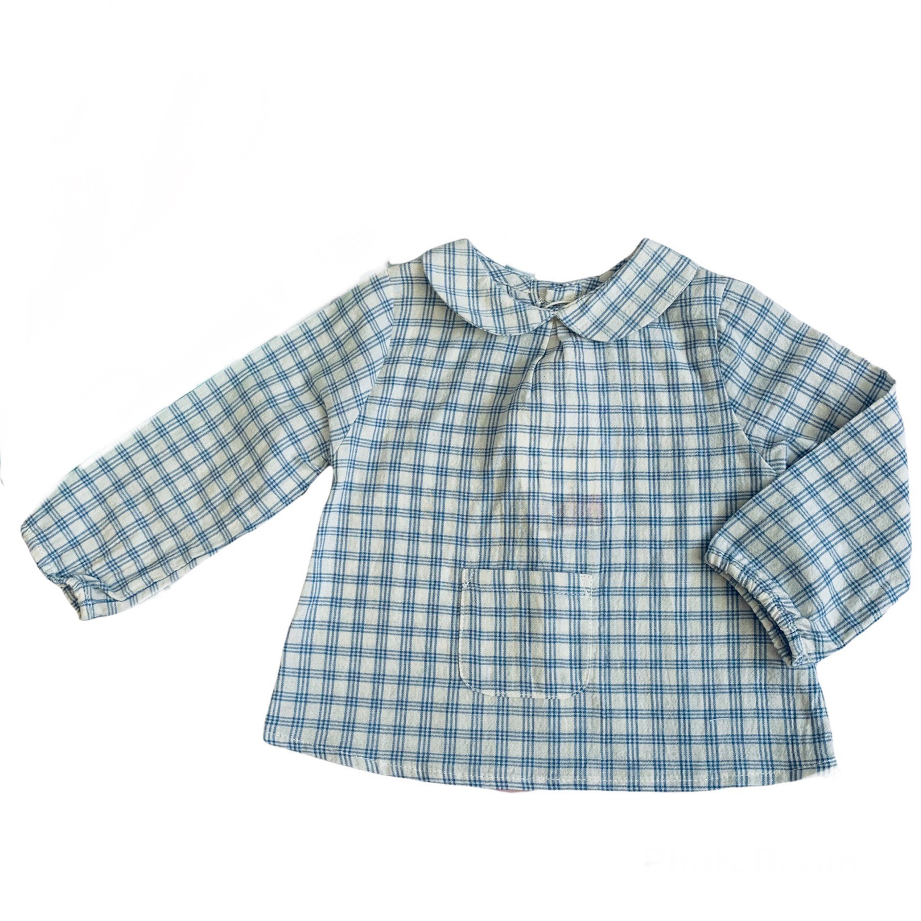 

Блуза Zara 6/9 мес 74см Голубая
