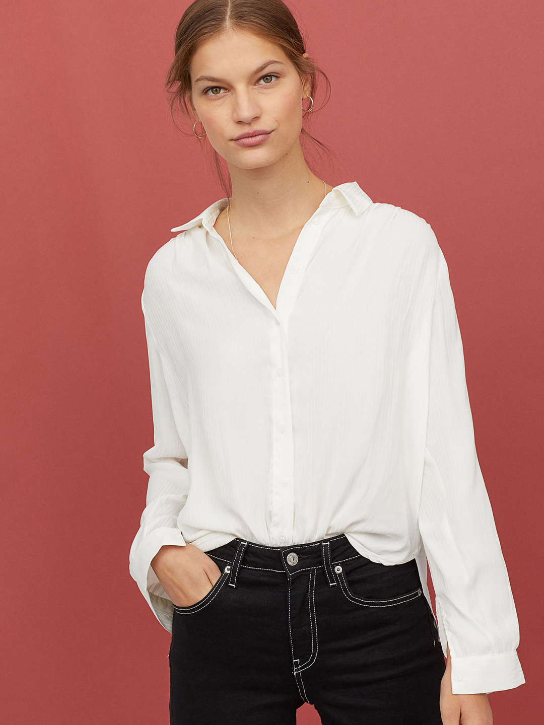

Блузка H&M 6970540b39 44 Белая
