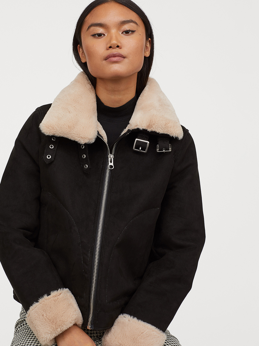 

Дубленка H&M 740208b41 L Черная