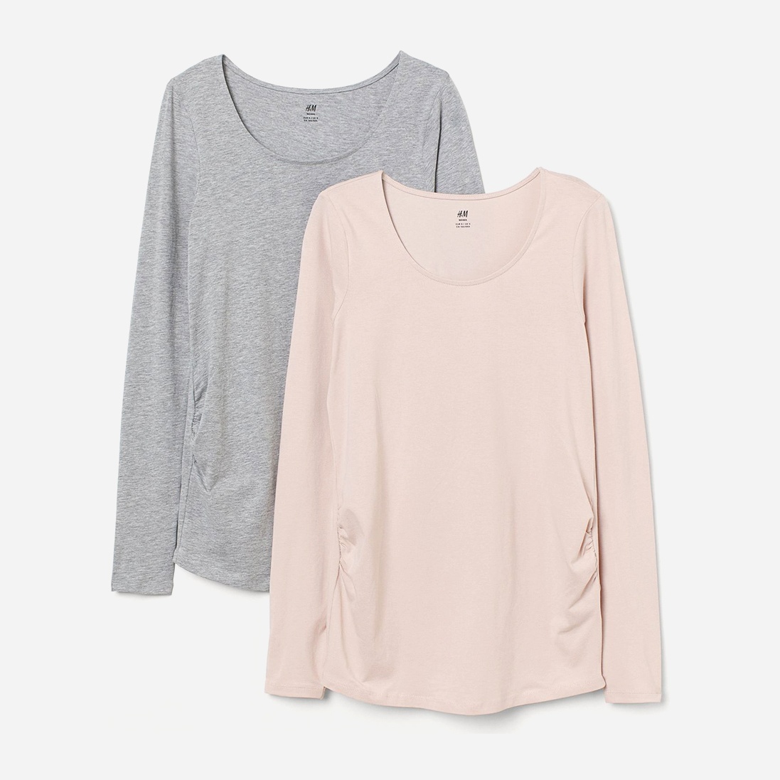 

Лонгслив для беременных H&M 837680b39 2 шт XL Серый