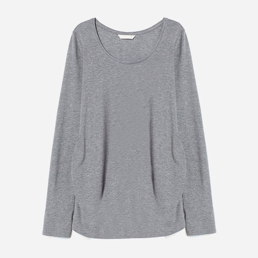 

Лонгслив для беременных H&M 837680004b39  Серый, Лонгслив для беременных H&M 837680004b39 S Серый