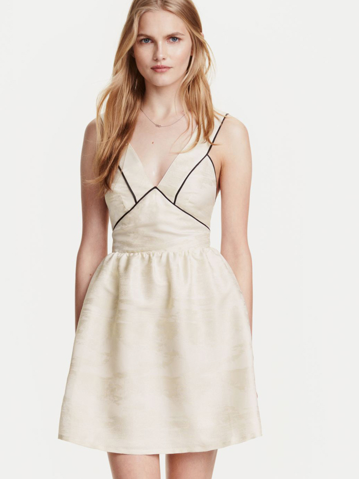 

Платье H&M 4079721b35  Молочное, Платье H&M 4079721b35 34 Молочное