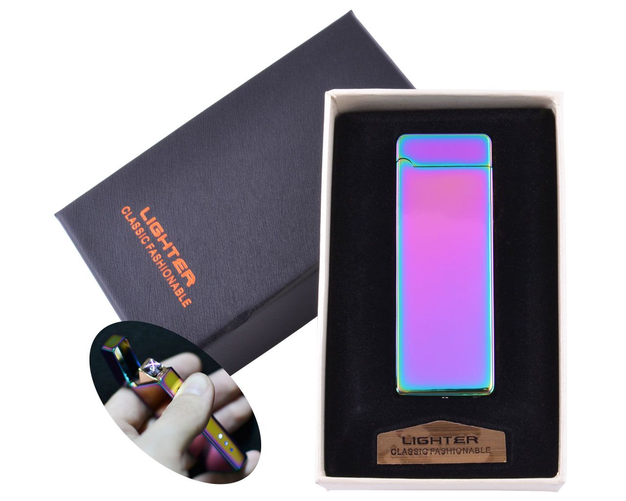 

Электроимпульсная Зажигалка USB Двойная молния HL-7731-1