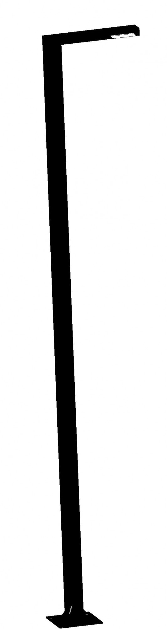 

Уличный фонарь "CO BIG BLACK 400" 400*65*10 CORTE