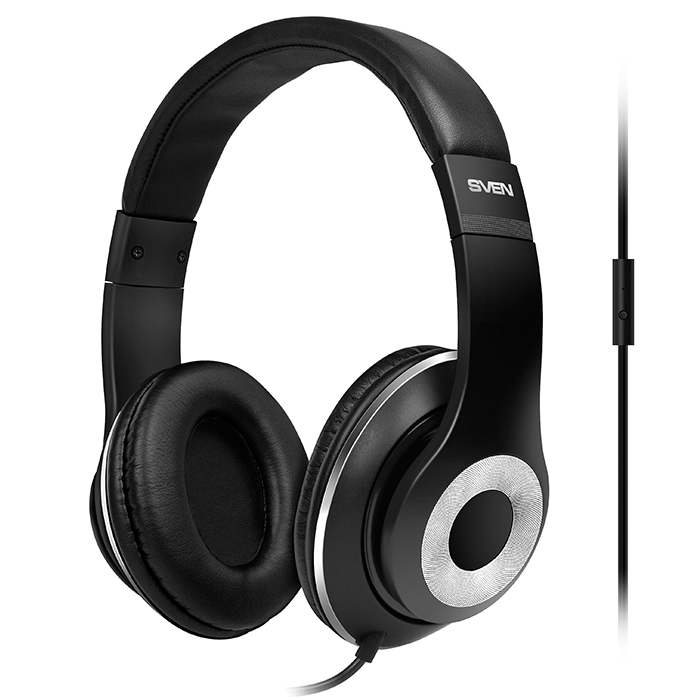 

Стереонаушники с микрофоном SVEN AP-930M Black-Silver (12851)