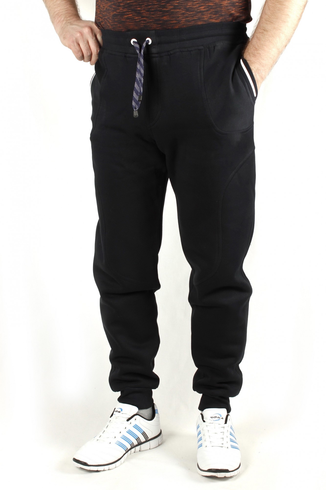 

Брюки спортивные трикотажные 0375 Blue (48/50) синие, Брюки спортивные трикотажные 0375 Blue L(48/50) синие