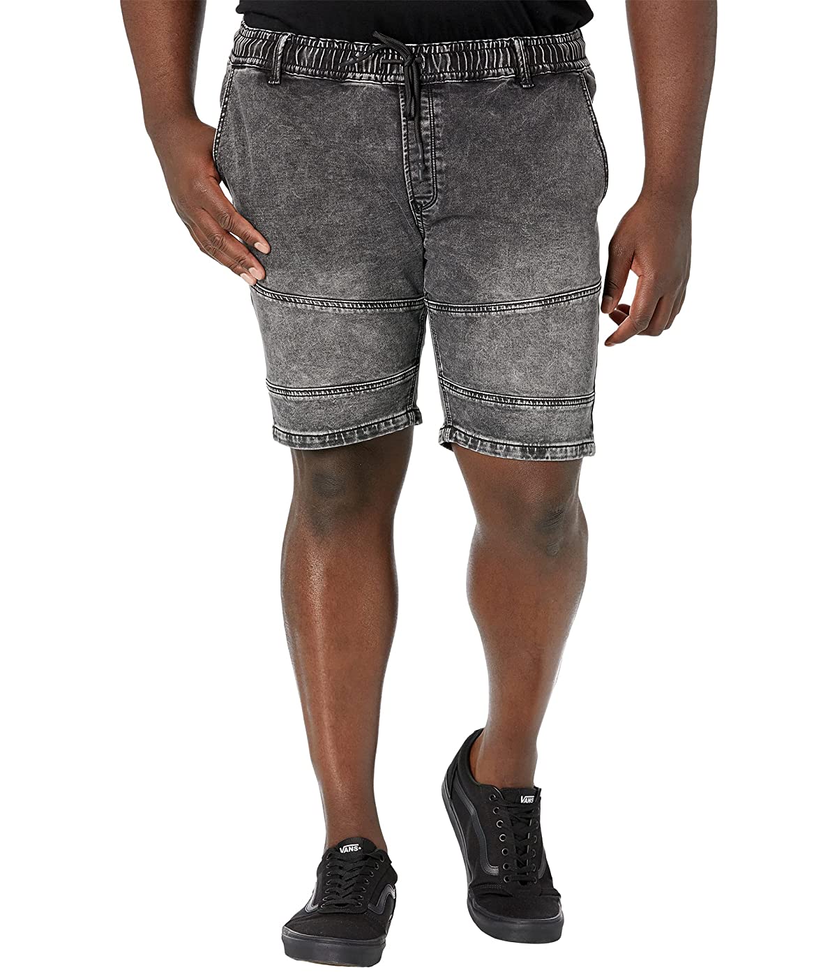 

Шорты Johnny Bigg Big & Tall Frazer Panel Denim Washed Black, 46W 32L