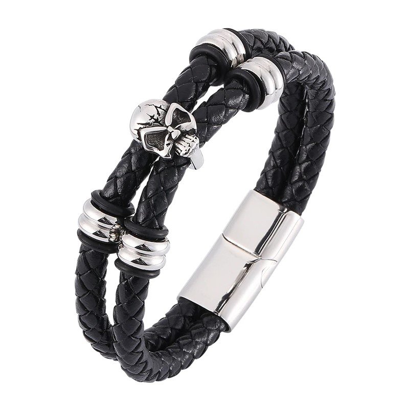 

Мужской браслет Primo Collar Skull - Black Primo черный