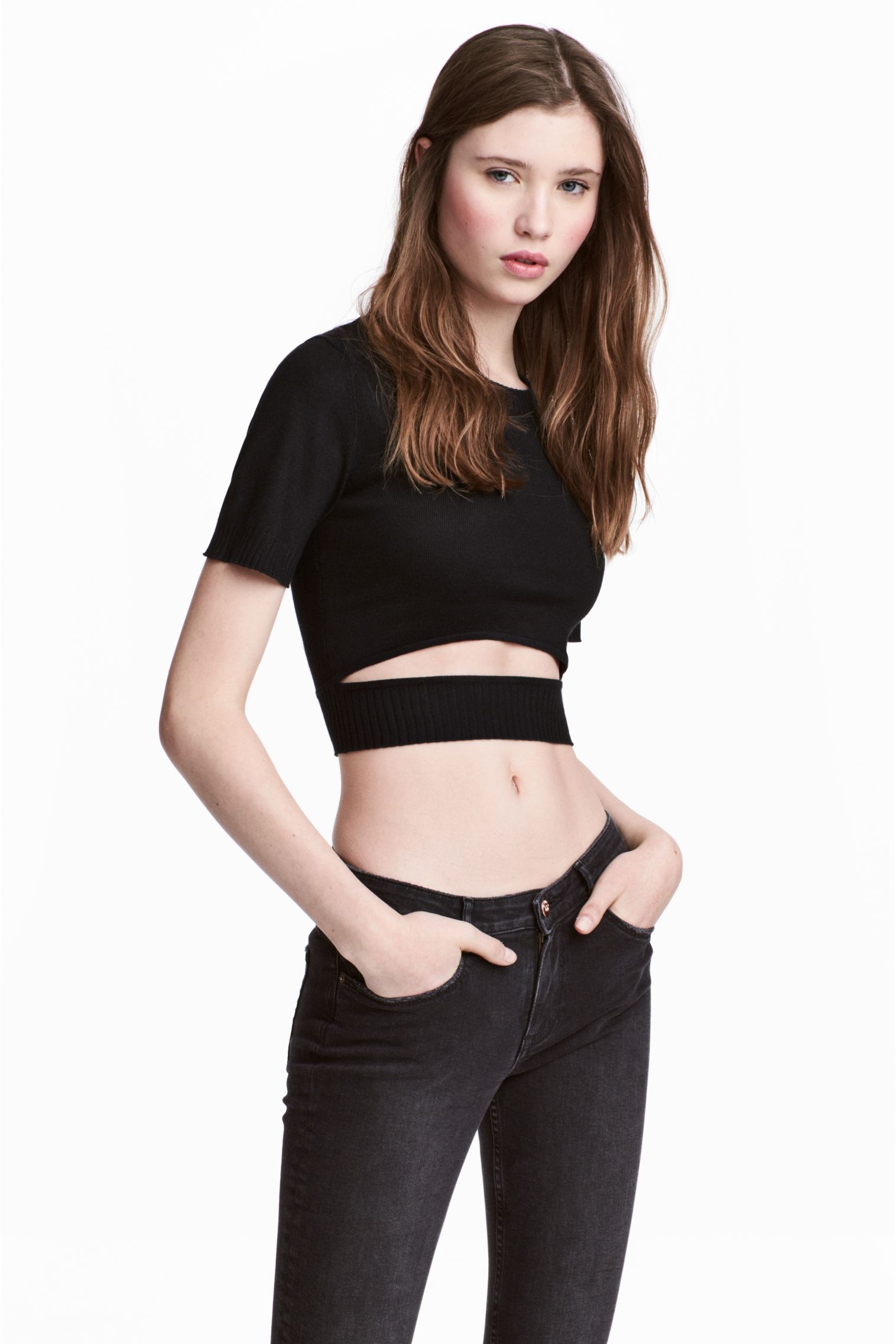 

Топ H&M  черный 1011502809, Топ H&M L черный 1011502809