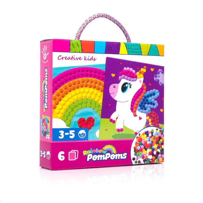 

Набор для творчества Vladi Toys Rainbow pompoms Единорог VT4433-05