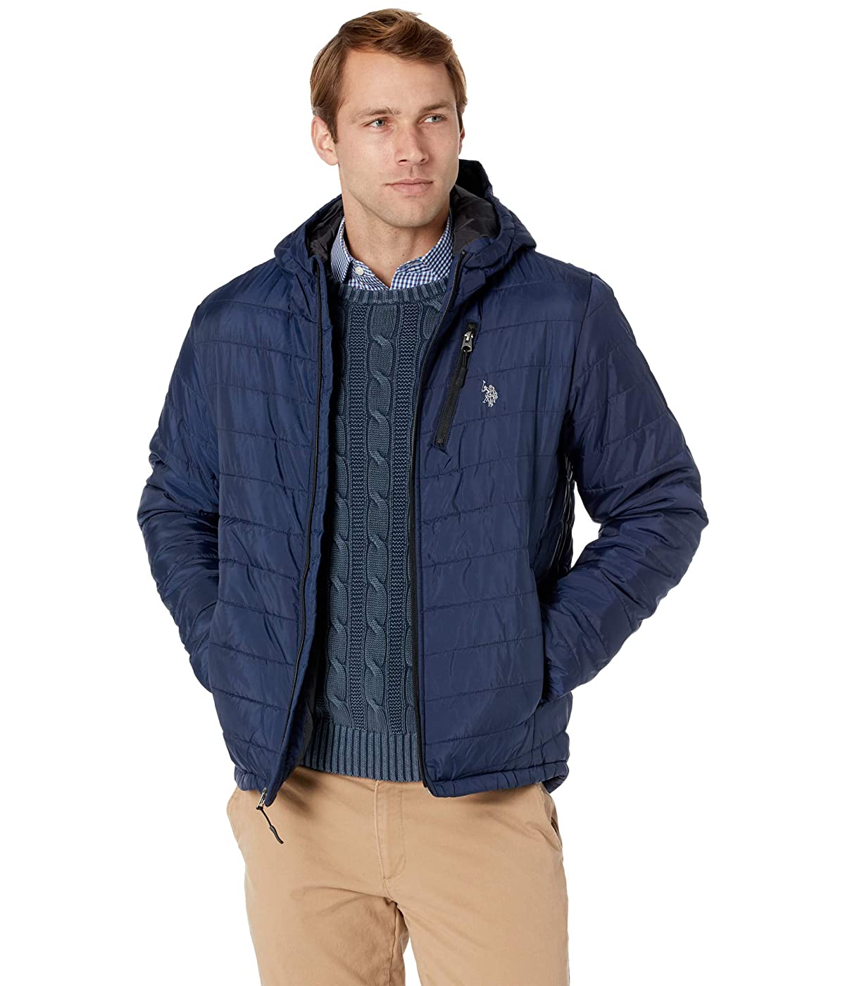 

Куртка U.. POLO Chevron Puffer Jacket Classic Navy,  (44, Куртка U.S. POLO Chevron Puffer Jacket Classic Navy, S (44)