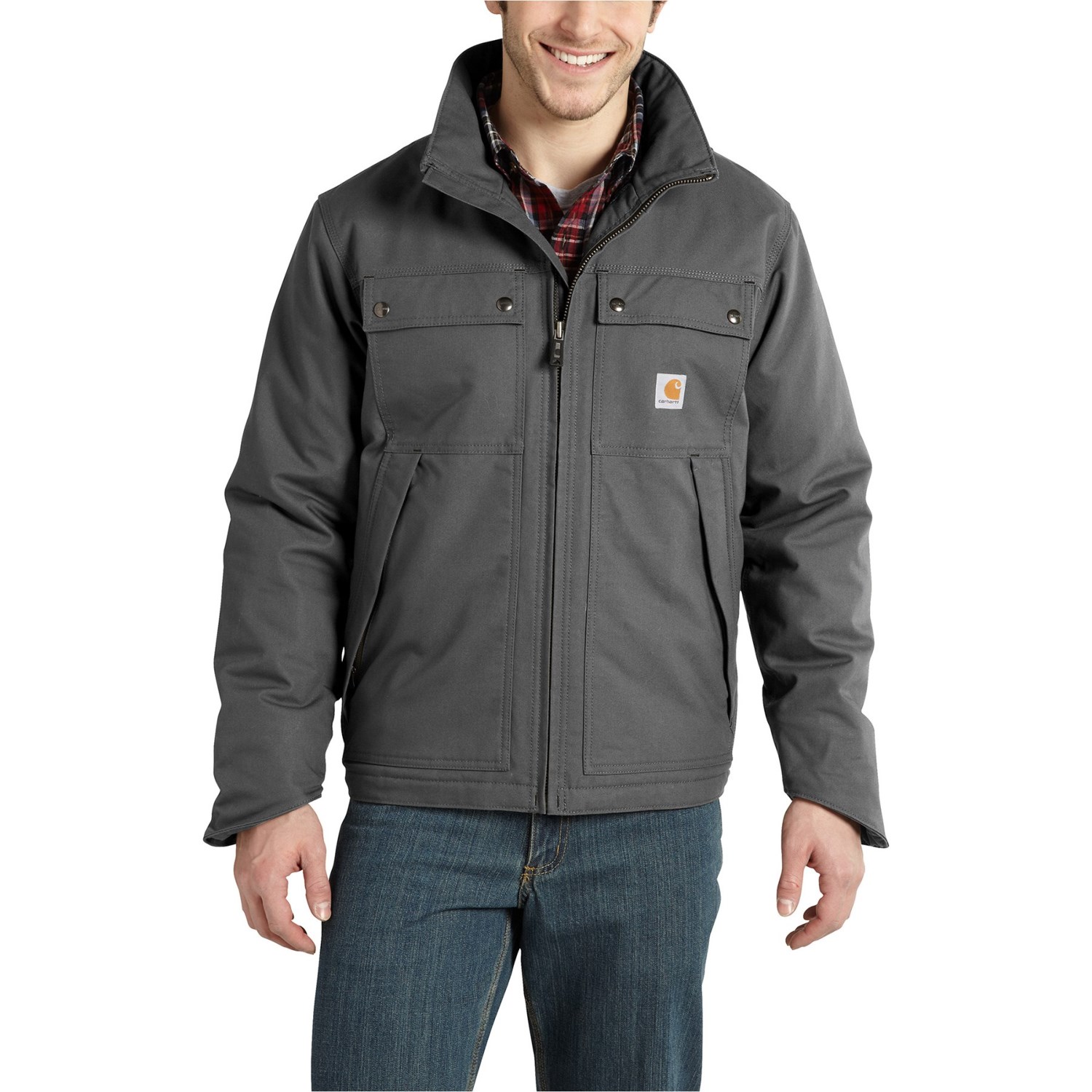 

Куртка Carhartt 101492 Quick Duck Jefferson Traditional - Insulated Charcoal, XXL (52)