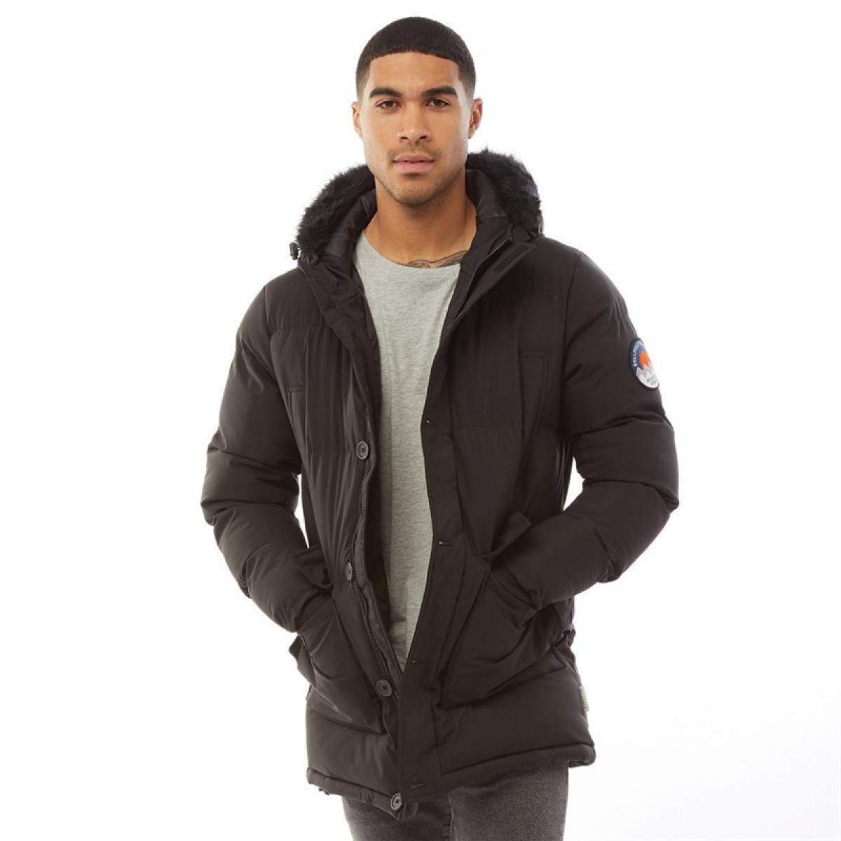 

Парка Bellfield Namru Fur Trim Black Black, XL (50)