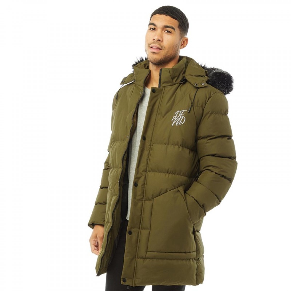 

Парка DFND London Roller Padded Olive Olive Green, XS (42)