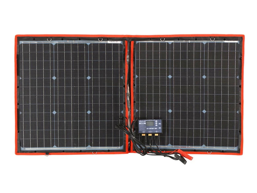

Солнечная панель DOKIO FFSP-110W на 100W складная с контроллером влагозащищенная Черный (1009-482-00)