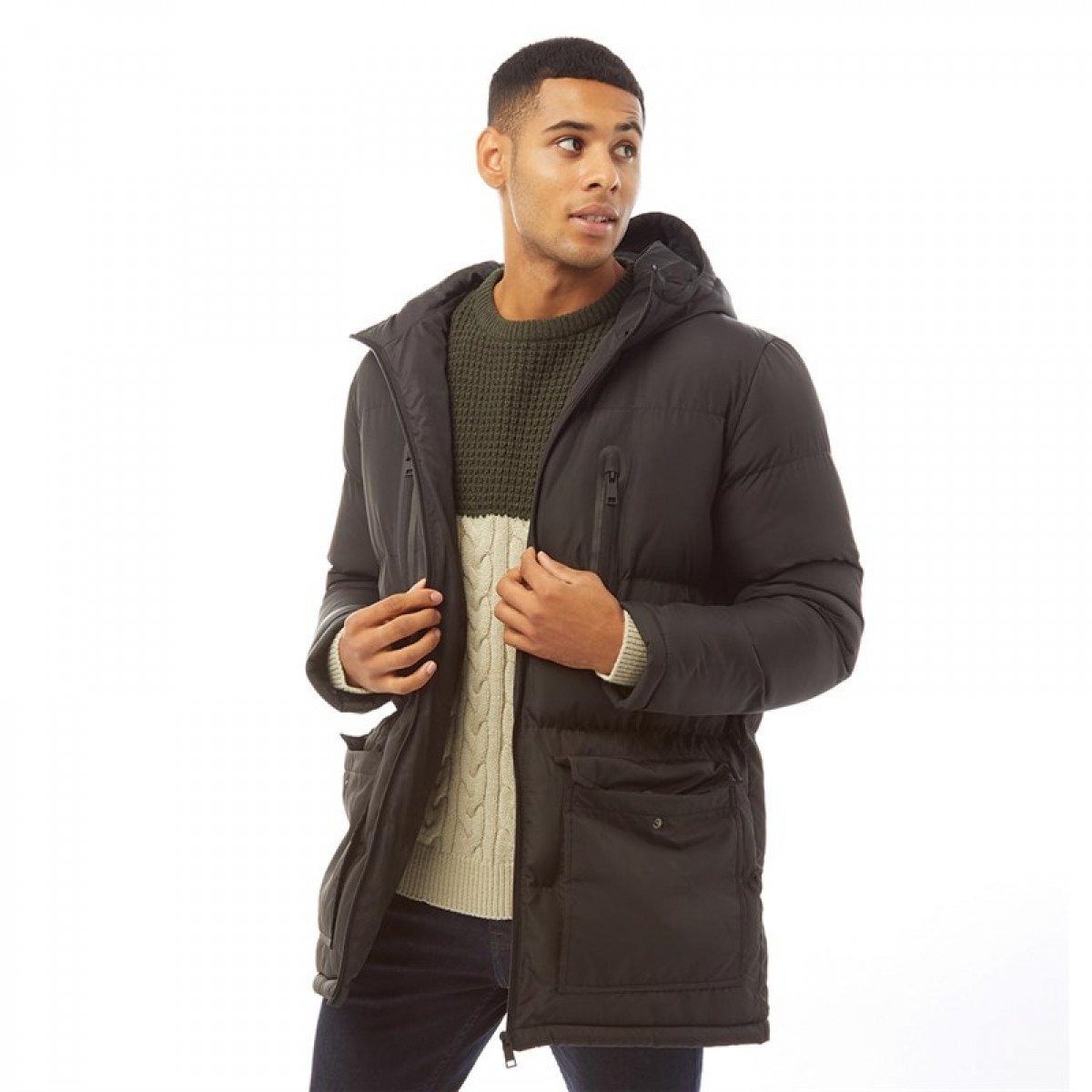 

Парка Brave Soul Oakwood Padded Black Black, XS (42)