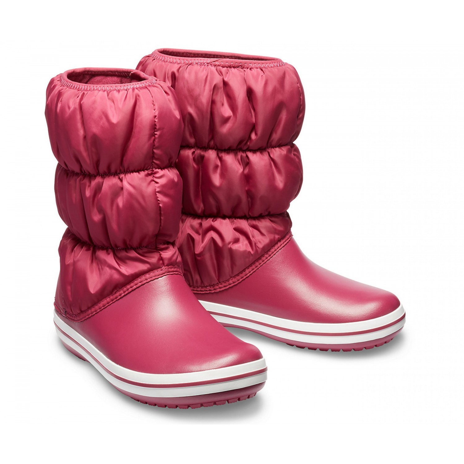 

Сапоги Crocs Winter Puff Boot, W11, ярко-красные, 42-43
